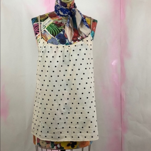 Madewell Tops - Madewell Scattered Polka Dot Tank Top Cami Broadwa